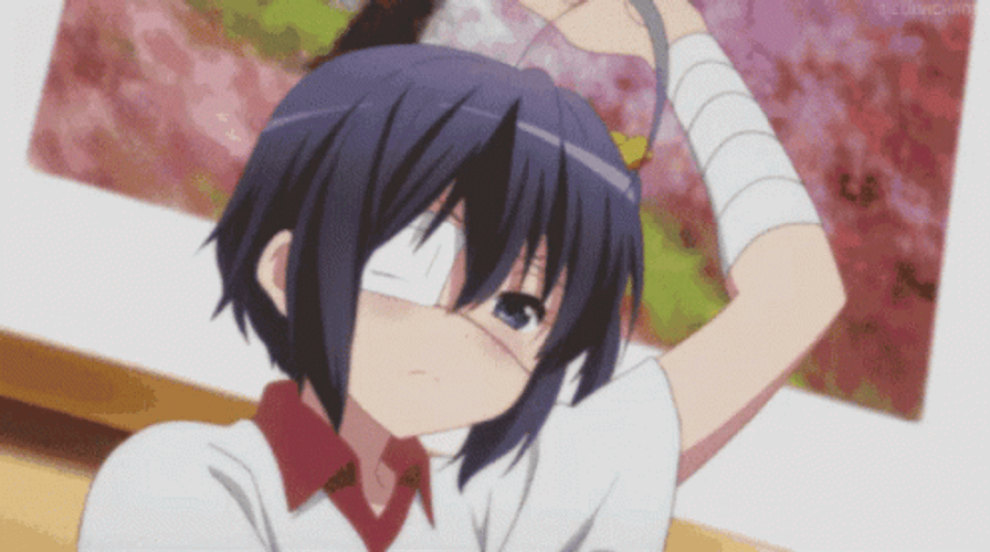 Injured Rikka-Chan GIF