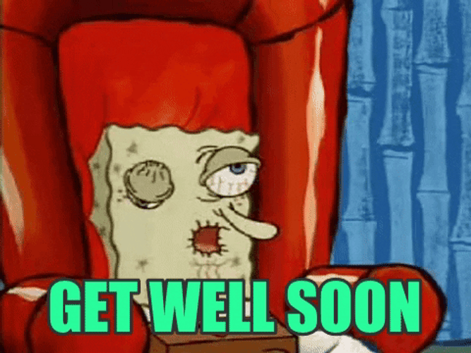 Injured SpongeBob Get Well Soon GIF