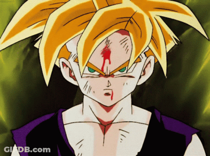 Injured Super Saiyan Gohan GIF
