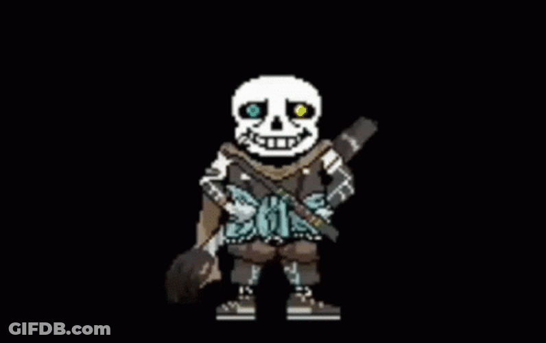 Ink Sans Creepy Smile GIF