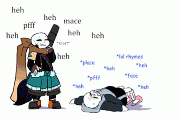Ink Sans Laughing Hard GIF