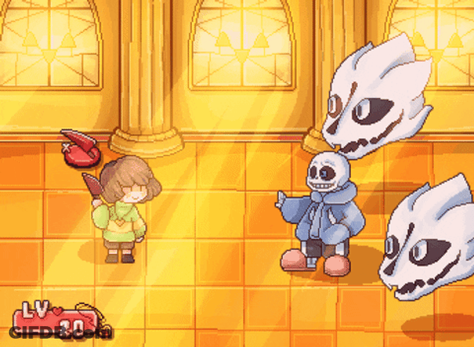 Ink Sans Undertale Game Play GIF