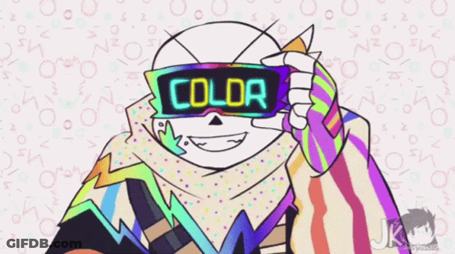Ink Sans With Color Sunglasses GIF