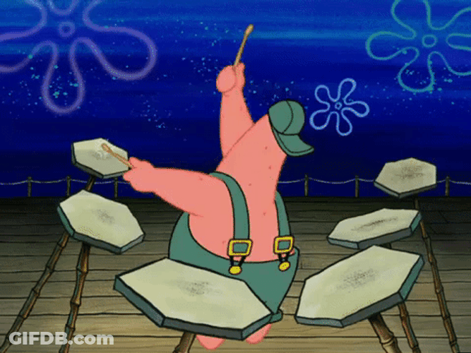 Inmate Spongebob Singing Drumming Squidward GIF