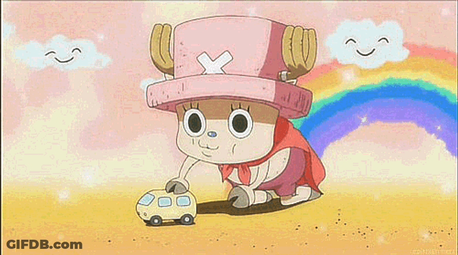 Innocent Chopper Playing Toy Car GIF