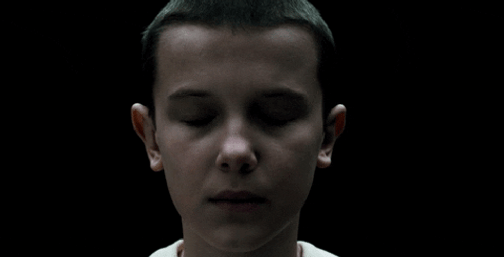 Innocent  Eleven Confused Stare GIF