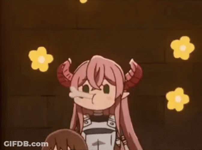 Innocent Rim Chewing Chicken Bone GIF