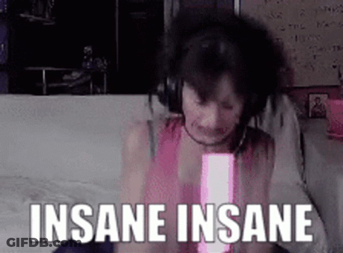 Insane Girl Shaking GIF