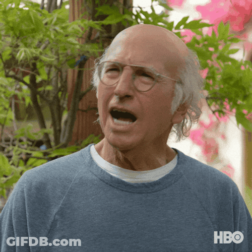 Insanity Of Old Man In Glasses GIF