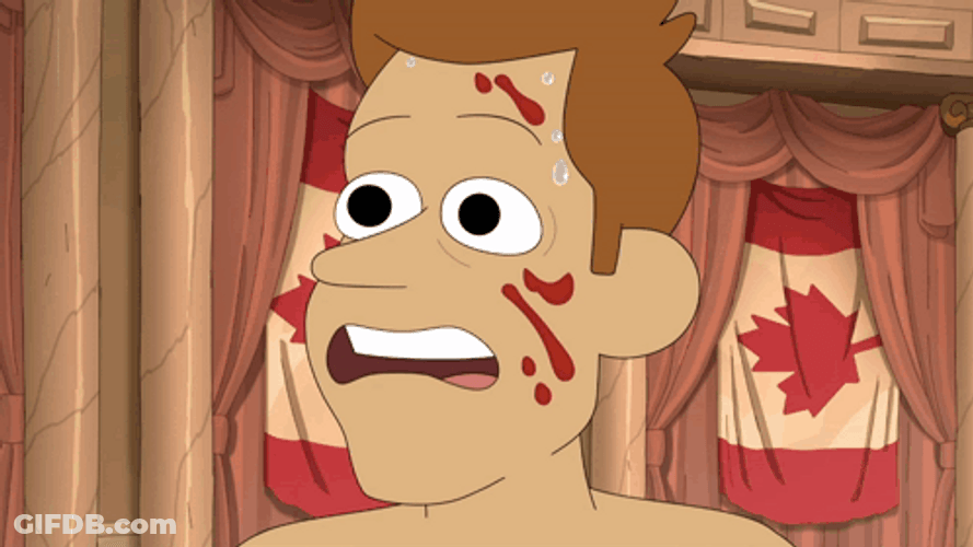 Inside Job Bloody Face Brett Hand GIF