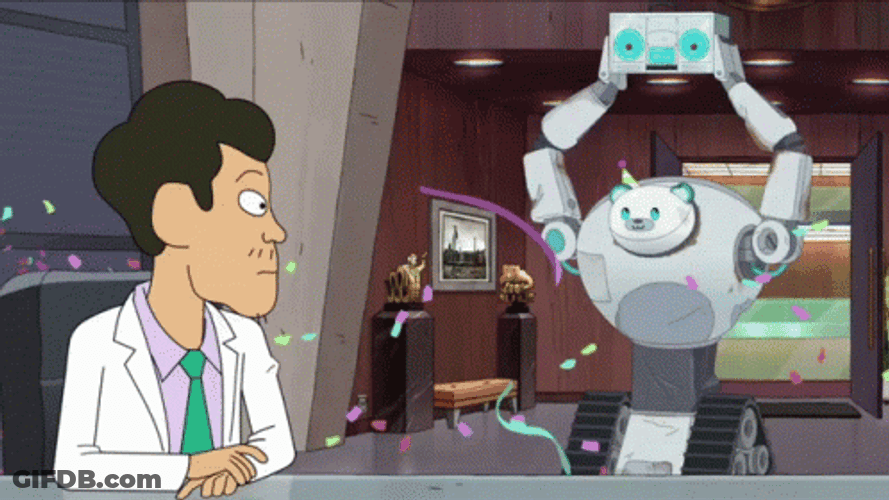 Inside Job Reagan Ridley Brett Hand Happy Dance GIF