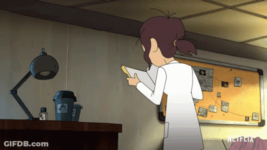 Inside Job Reagan Ridley Tossing Papers GIF