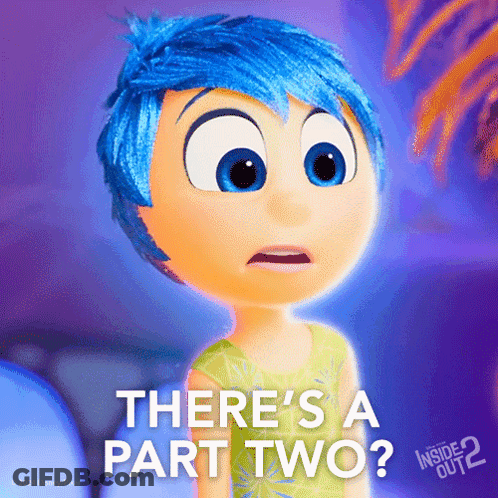 Inside Out 2 Poster Joy Blue Hair GIF