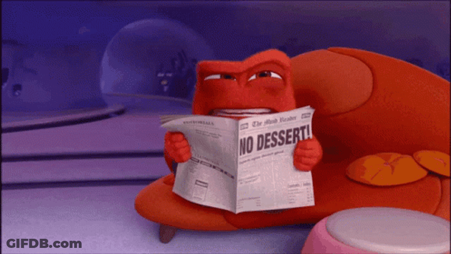 Inside Out Anger Reading While Walking GIF