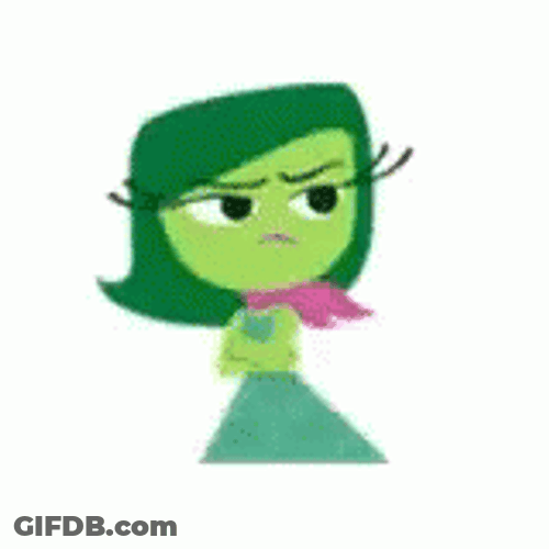 Inside Out Disgust Face Palm Reaction GIF