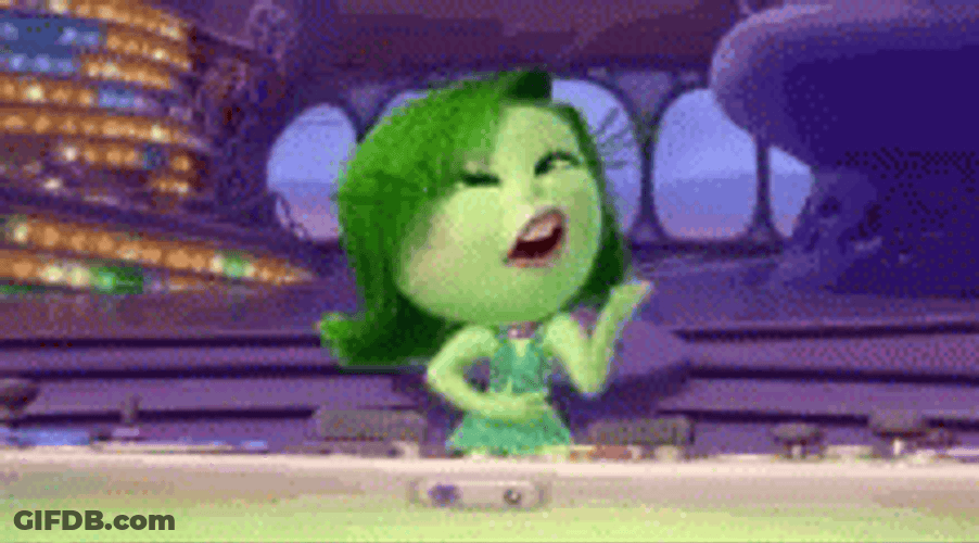 Inside Out Disgust Keep Pushing Machine GIF