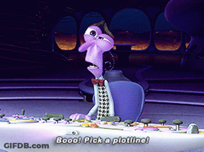 Inside Out Fear Shout Boo While Seating GIF