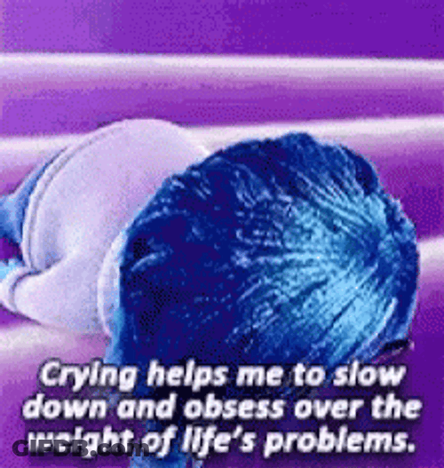 Inside Out Sadness Super Tired GIF