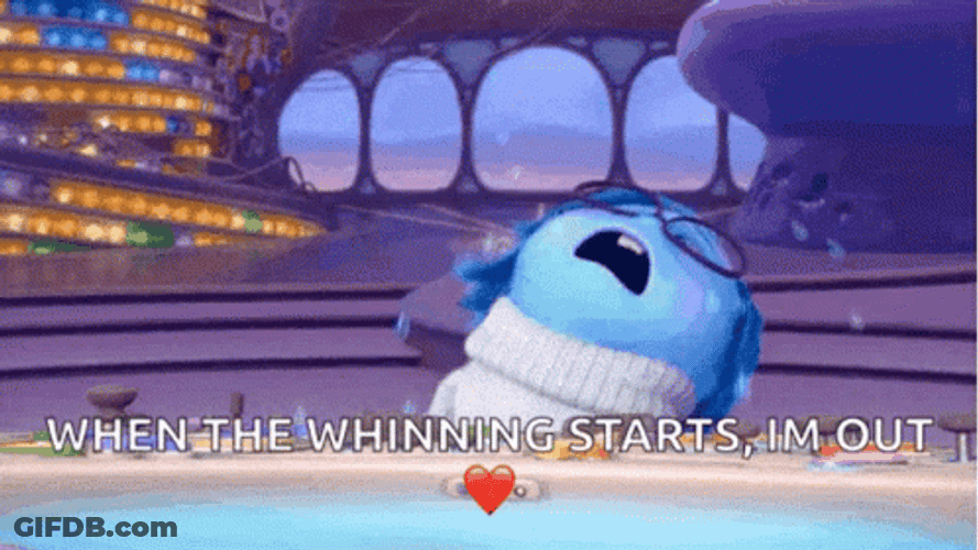 Inside Out Sadness Whining GIF