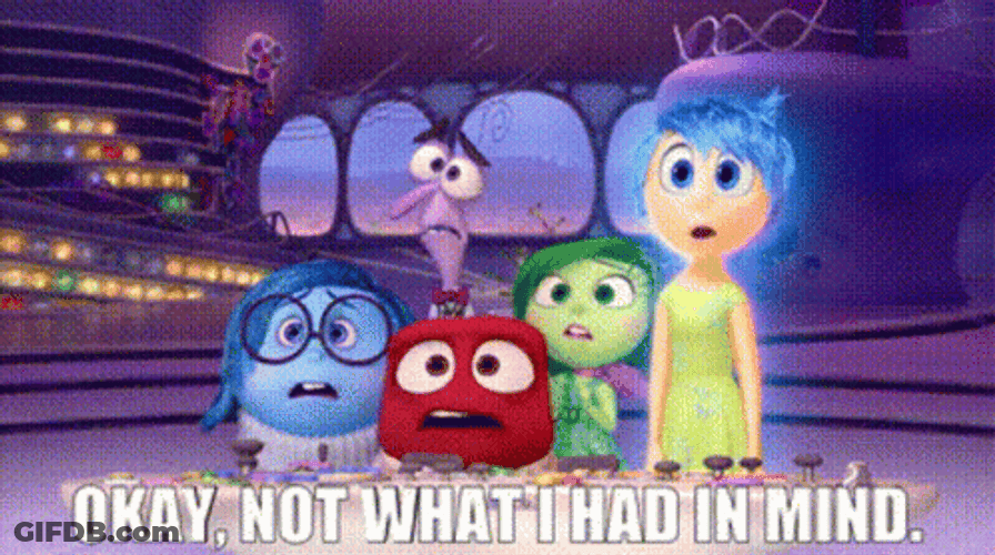 Inside Out Worried Faces Reaction GIF