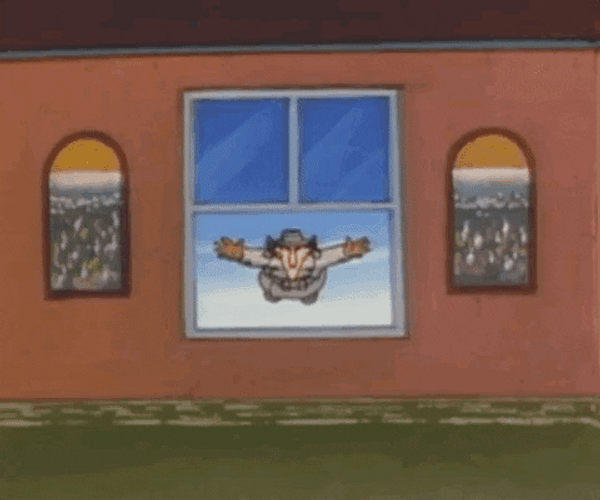 Inspector Gadget Window Flying GIF
