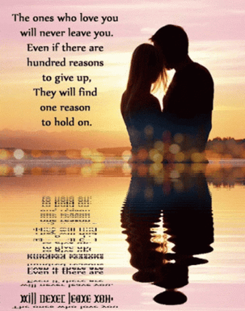 Inspirational Love Couple Holding On GIF