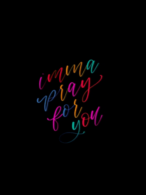 Inspirational Rainbow Pray For You GIF