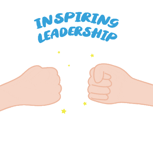 Inspiring Leadership Fist Bump Animation GIF
