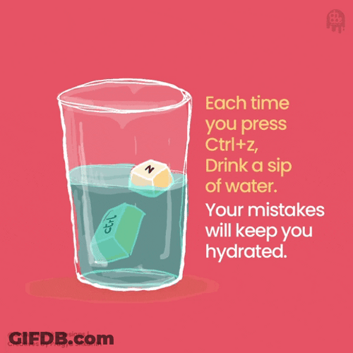 Inspiring Motivational Drink Water Statement GIF