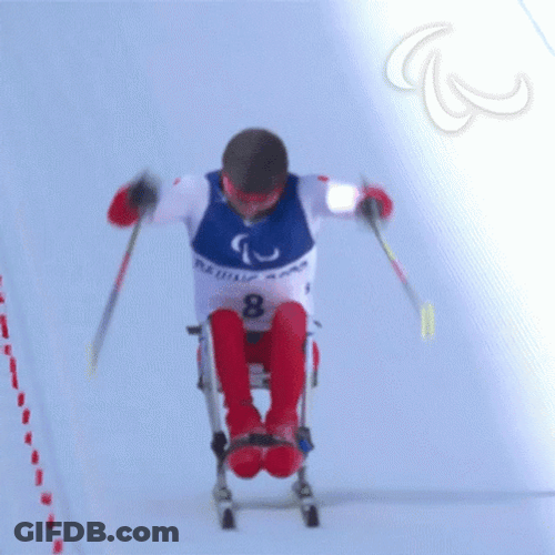 Inspiring Skiing Paralympics GIF
