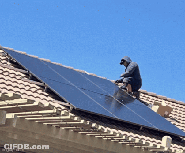 Installations Of Solar Panels GIF