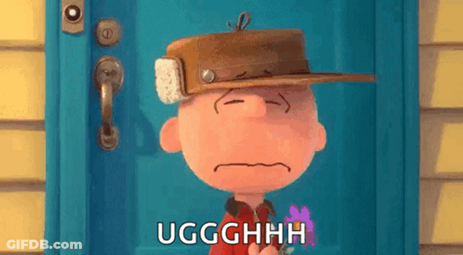 Instead Of Happy Birthday Snoopy Is Sad GIF