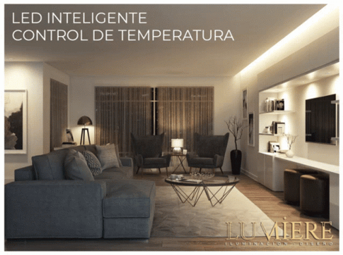 Intelligent Led Light Temperature Control GIF