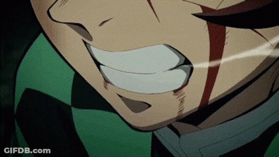 Intense Anime Breathing GIF