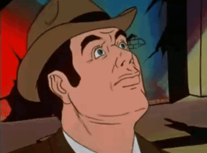 Intense Cartoon Jaw Drop GIF