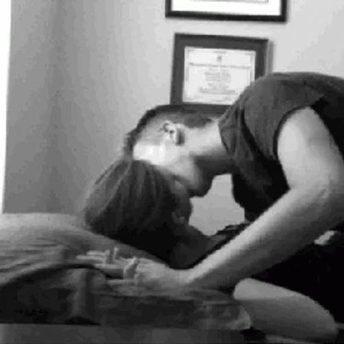 Intense Couple Hickey Bite GIF