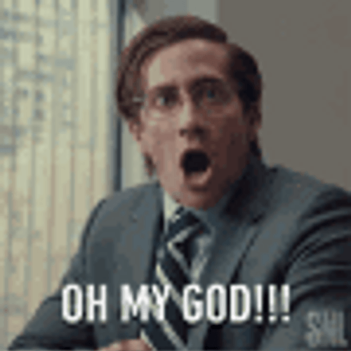 Intense Oh My God Reaction Jake Gyllenhaal GIF