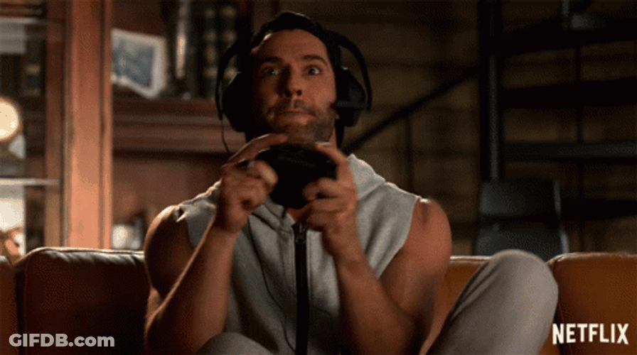 Intense Round Of Video Game GIF