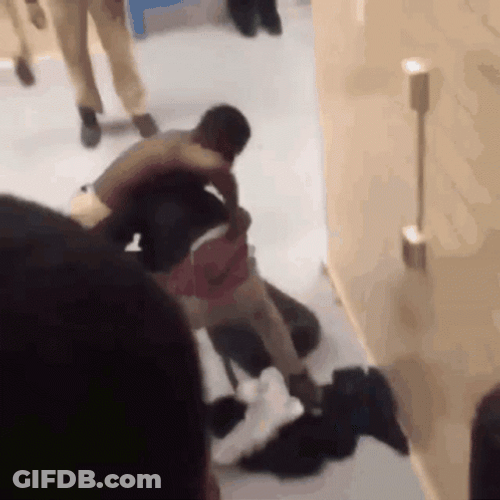 Intense School Fight GIF