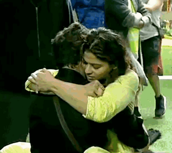 Intense Shamita Raqesh Hug Romantic GIF