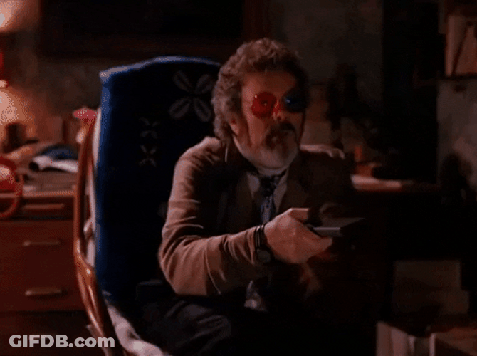 Intensely Watching TV Series GIF