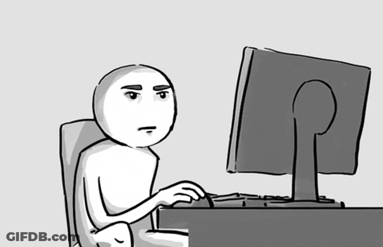 Interested Illustration On The Internet GIF
