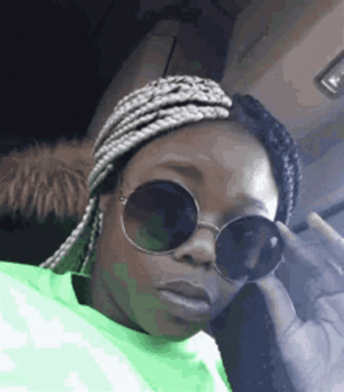 Interesting Look With Sunglasses GIF