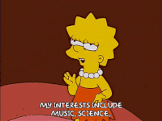 Interests Lisa Simpson GIF