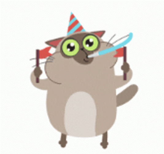 International Cat Day Feline Rejoicing GIF