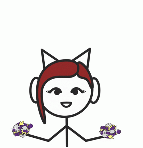 International Cat Day Girl With Feline Ears GIF
