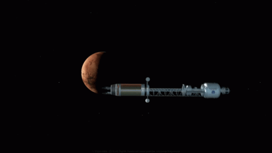 International Space Station Getting Close On Mars GIF