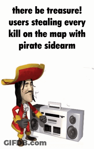 International Talk Like Pirate Day Man With Boombox GIF