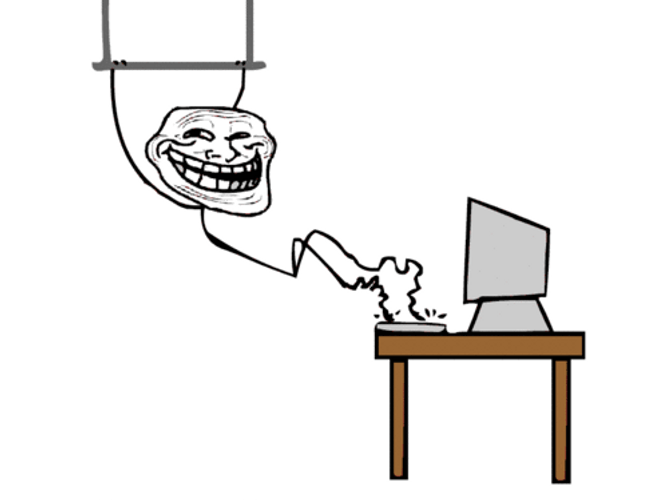 Internet Troll Face Comic Meme GIF