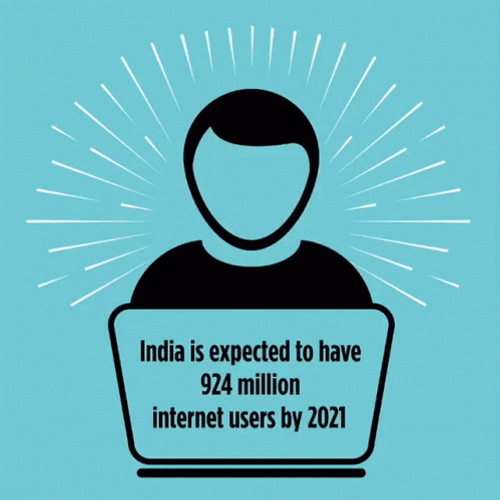 Internet Users Icon India Loop GIF
